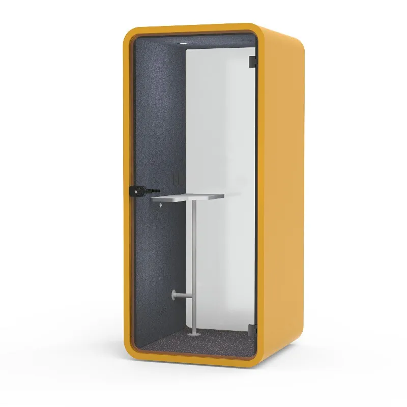Customized Assemble And Private Pods Room Portable Removable Soundproof Acoustic Silent 1 Person Office Phone Booth For Sale