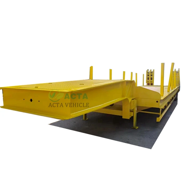 Трехосная гусеничная Шея 35 тонн 60 100 lowboy с лестницей трейлер лодка для Канады