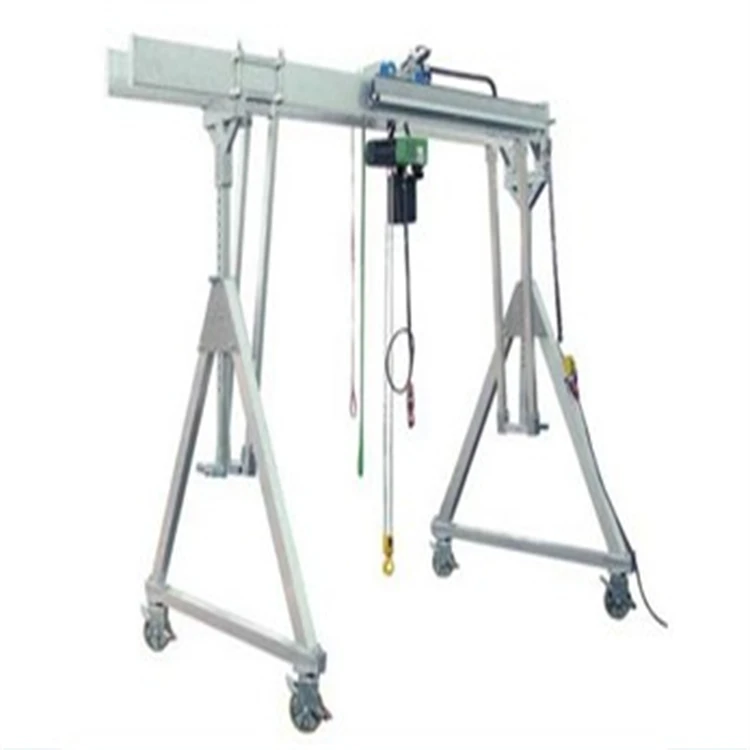 1t 2t 3t 5t aluminum light movable portable a frame gantry crane for sale