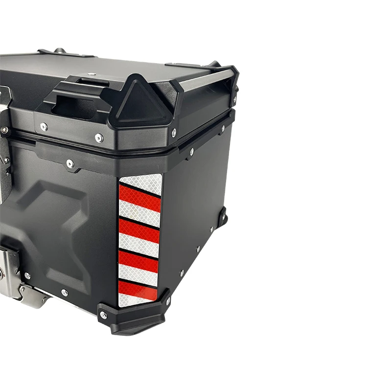 45L X Design Black Delivery Food Tail Box Aluminum Motorcycle Top Box For Sale