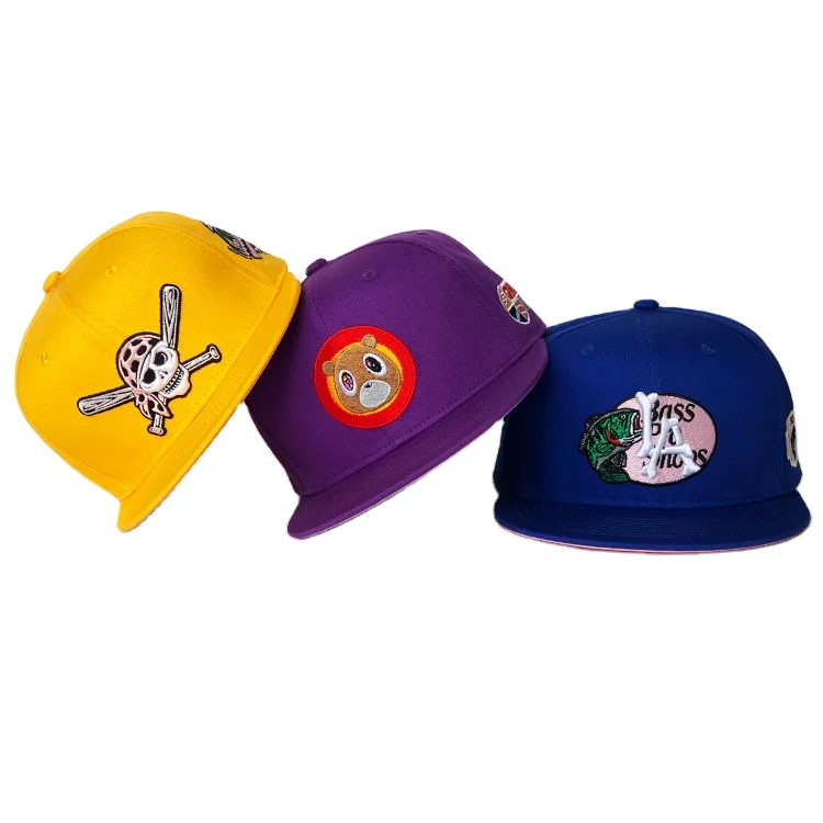 Оптовая продажа бейсбольная Кепка snapback шляпа с вышивкой flat bill в стиле хип-хоп бейсболки для продажи