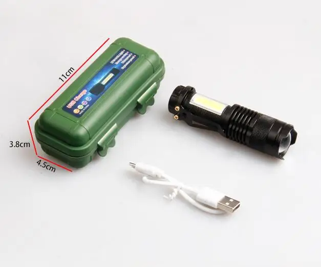 Most Powerful Led Torch Light Long Range Torch Light Rechargeable Mini Usb Flashlight/