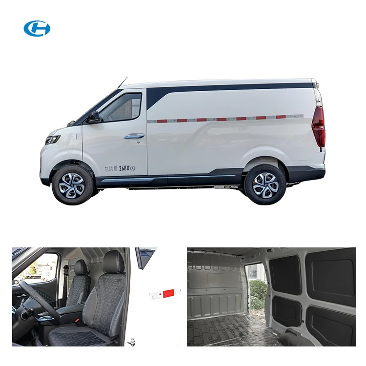 EV5 New Energy Vehicle Van Electric Car Truck for Adults Drive LED Camera Fabric Multi-function Ternary Lithium Battery Euro VI