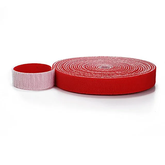 Durable wrap binding strap back to back hook and loop tape