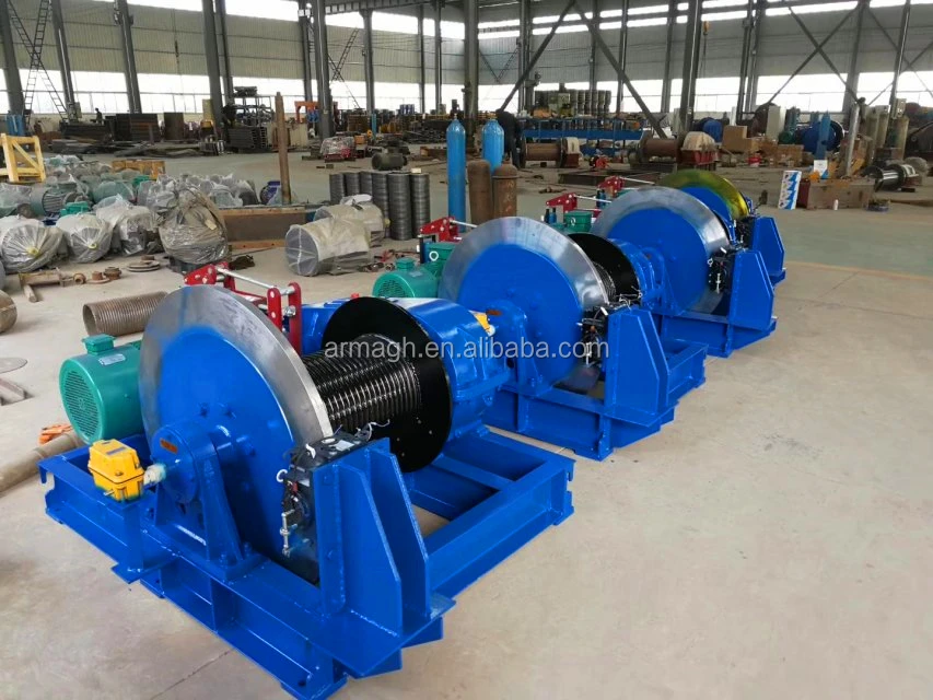hydraulic winch 10 ton with 100m 300m 500m diesel power double drum winch