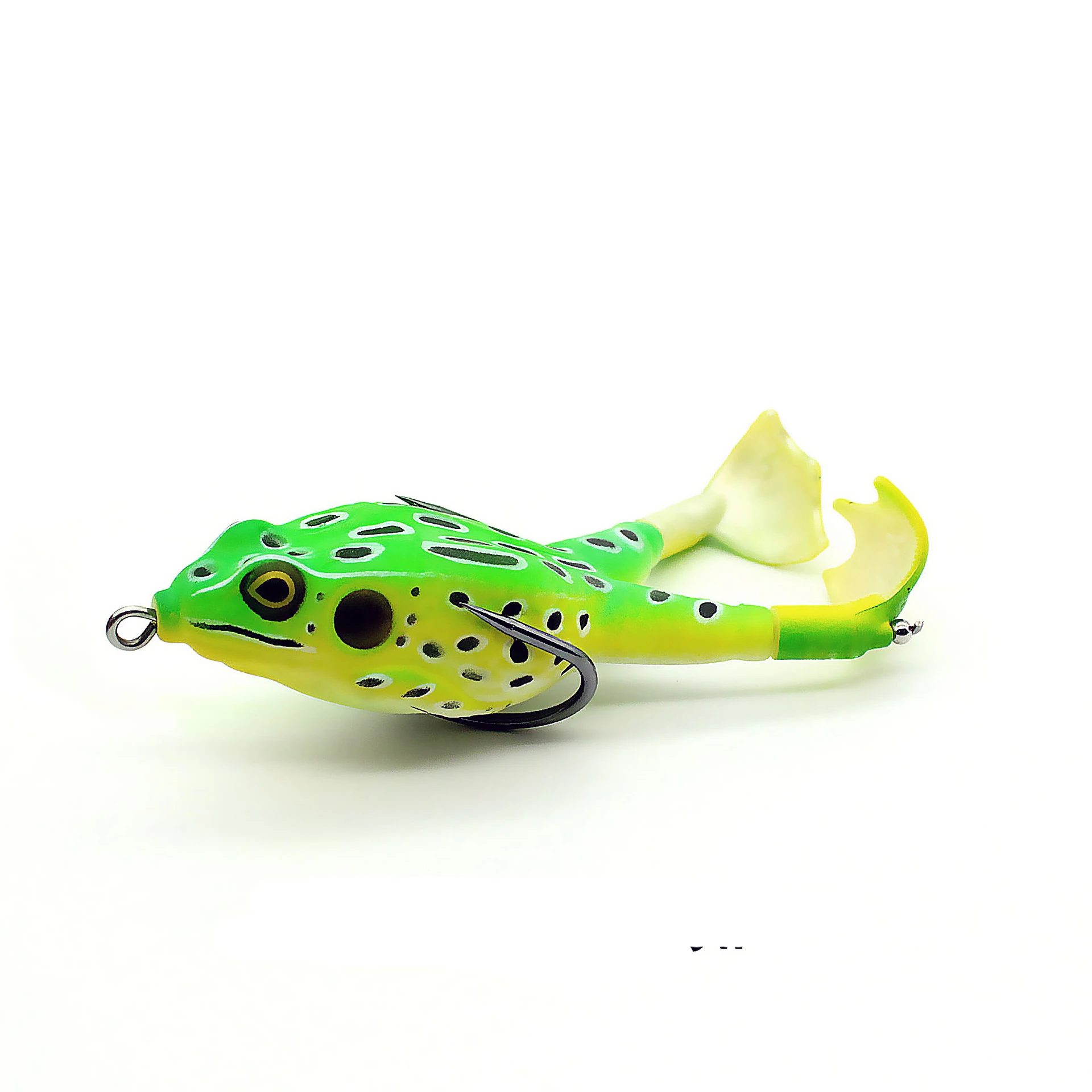 New style 75mm 90mm 100mm rotary leg soft frog bait whopper plopper Fishing Topwater  frog Lure with best price