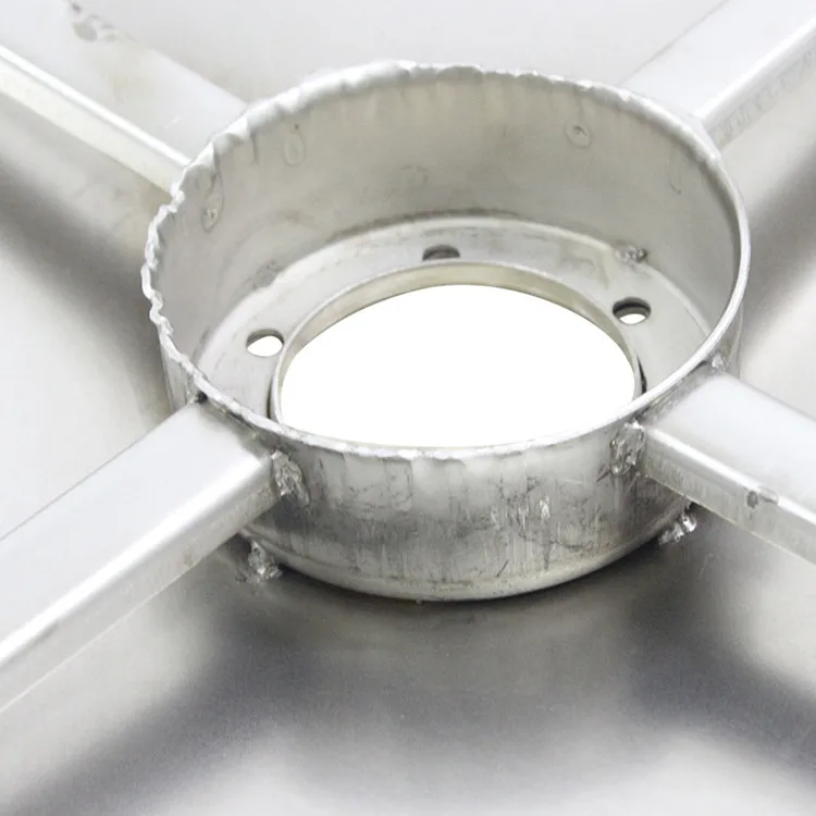 Hair salon barber chair accessories grooming chair hydraulic pump square base four holes six holes chrome square plate