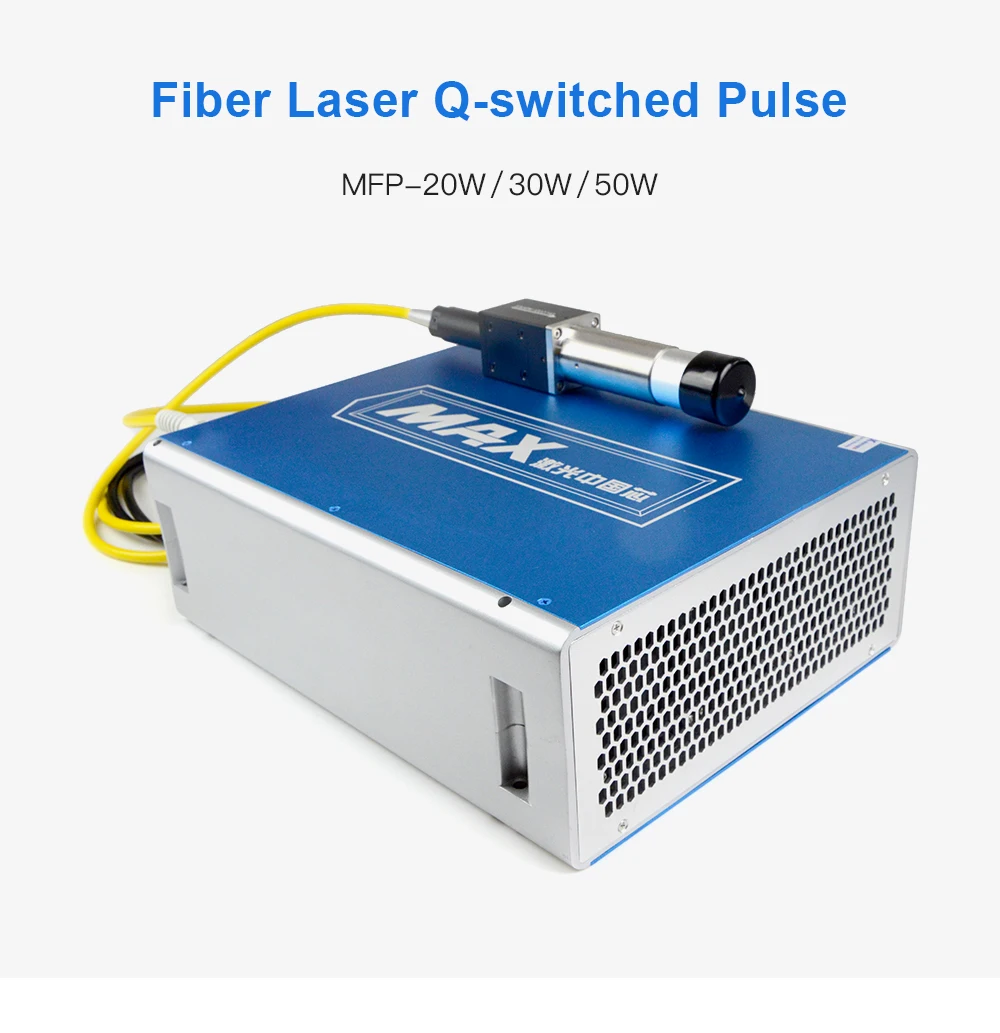 Export Agent Price Max 20W 30W 50W Fiber Laser Source Important Laser Parts For Fiber Laser Marking Engraving Cutting Machine