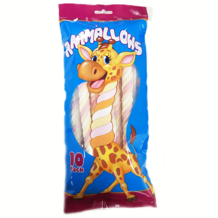 Factory directly sale fruit flavored hard jelly marshmallow lollipop gummy candy for boys and girls