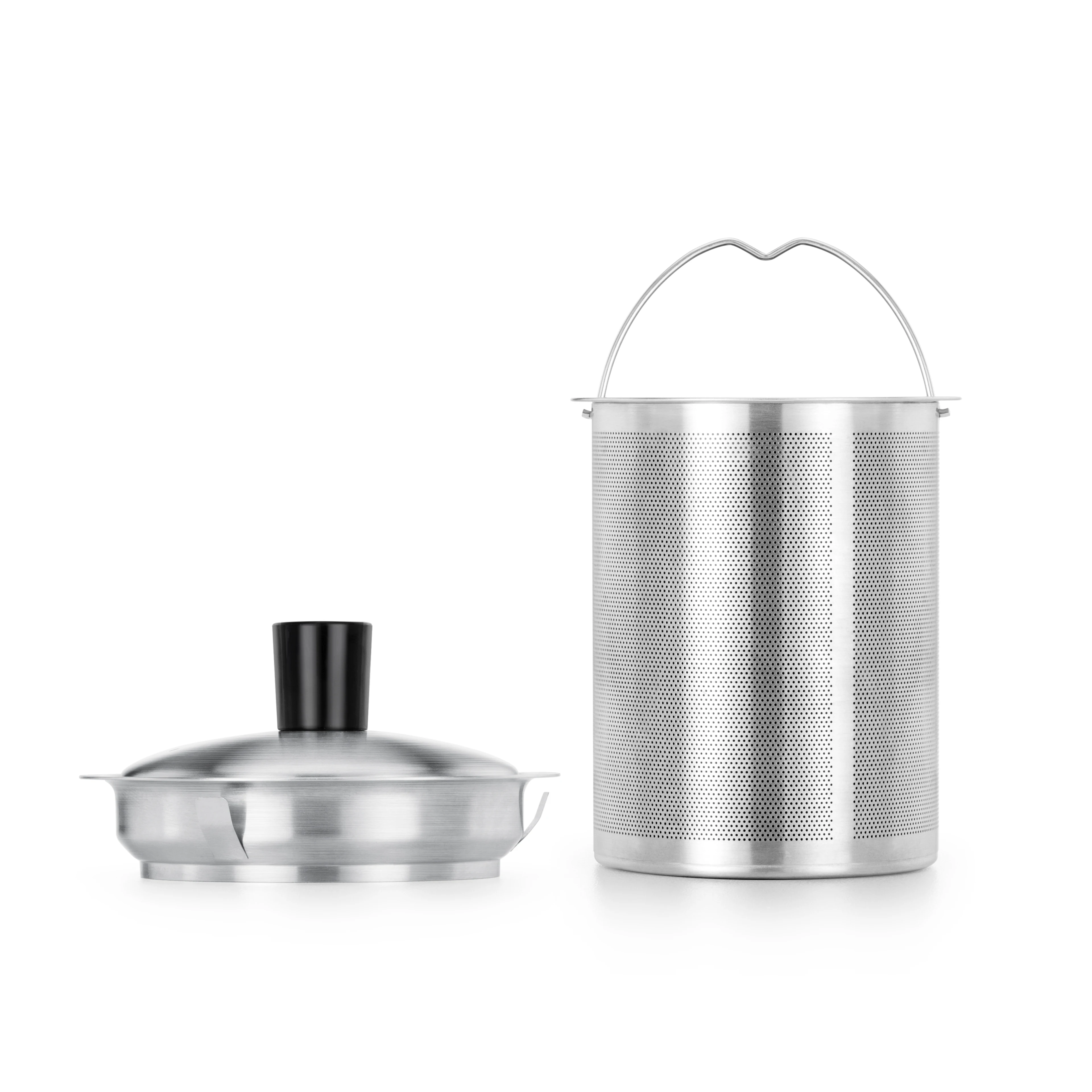 1100ml/36oz Clear High Borosilicate Glass Teapot with Removable Tea Strainer