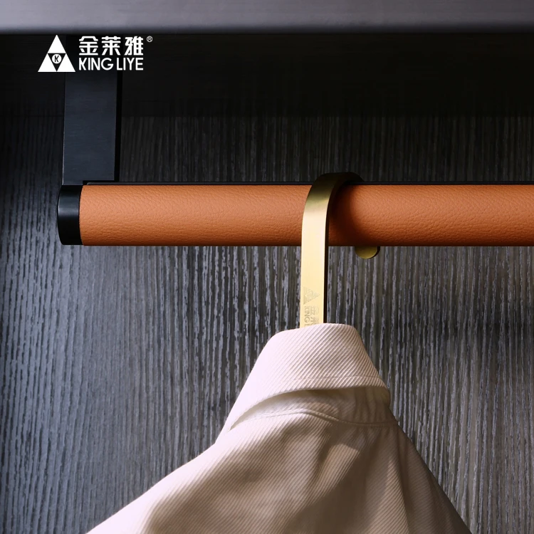 F1043 Top Mounted Wardrobe Rail Bracket  End Support Holder for Wardrobe Hardware Rail Tube Connector Accessories