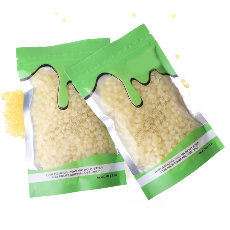 Wholesale Custom Painless Depilatory Hot Film Black Brazilian Bikini Face Hair Removal Hard Wax Beans