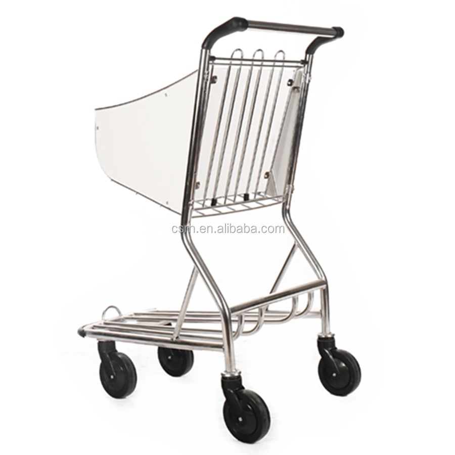 RH-J07-1  710*525*1000mm  airport trolley stainless steel airport shopping cart
