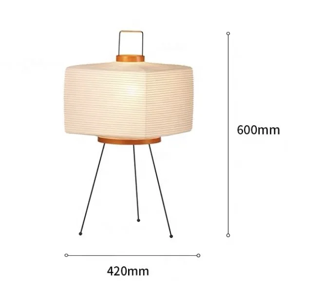 Handmade paper lamp  iron bracket  LED table light Diminum lantern floor lamp Bedroom decorative rice paper floor lamp