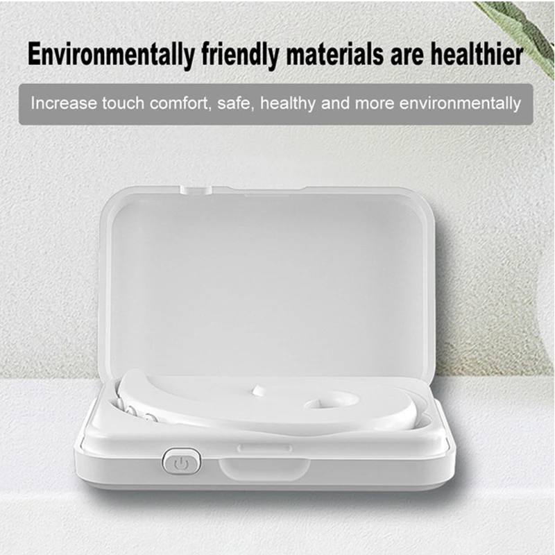 
Invisible Ear Hook Wireless Headphone blue tooth New Technology Bone Conduction Earphone Waterproof with charging case 