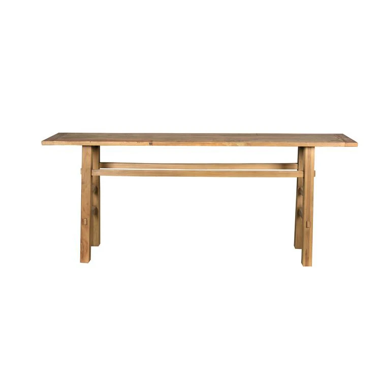Wood Console Table New Design Top Quality Comfortable Old Elm 1 Piece Wall Table Modern Living Room Furniture Nature RE01 12