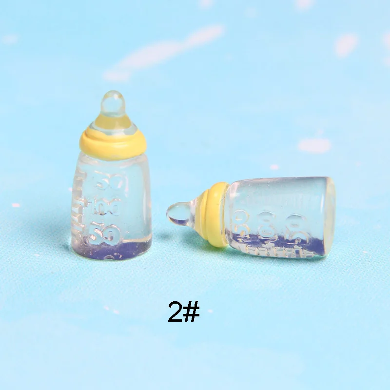 
Free Shipping Wholesale Cute Mini Feeding Bottle Charms Resin Embellishments Adorable Diy Decoration Resin Accessory Crafts 