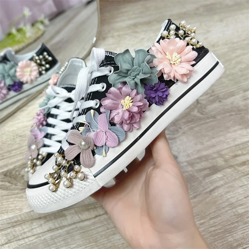 Custom Casual Men Breathable Rubber Sole Walking Style Vulcanize Shoes Canvas Trendy Shoes