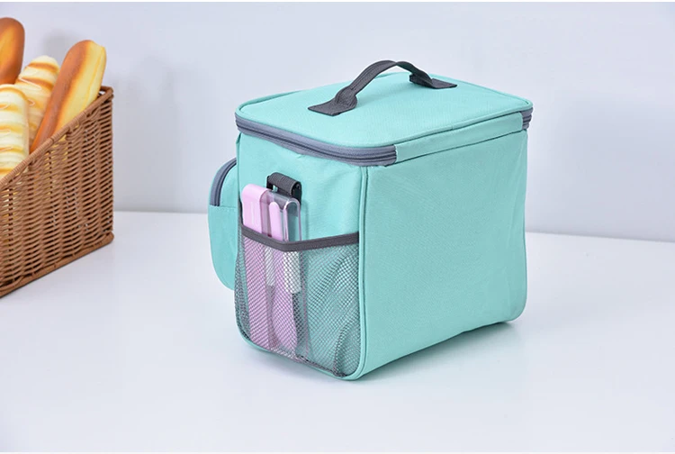 Large Capacity Cooler Bag Waterproof Oxford Portable Zipper Thermal Lunch Bags For Women Lunch Box Picnic Food Bag