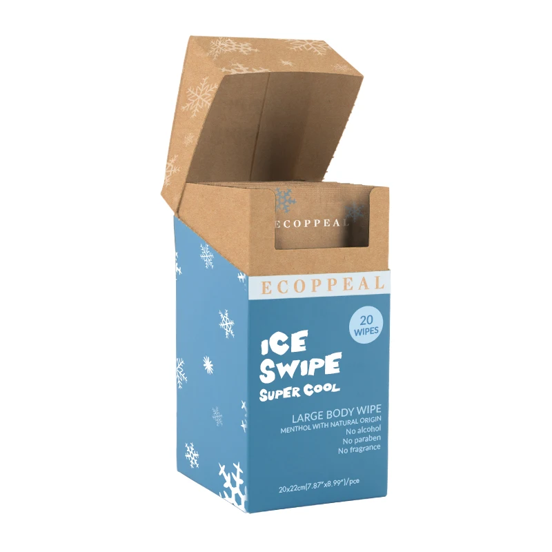 Manufacturer Functional Cool Wipes Wet Wipes Ice Cooling Effect Wet Wipes