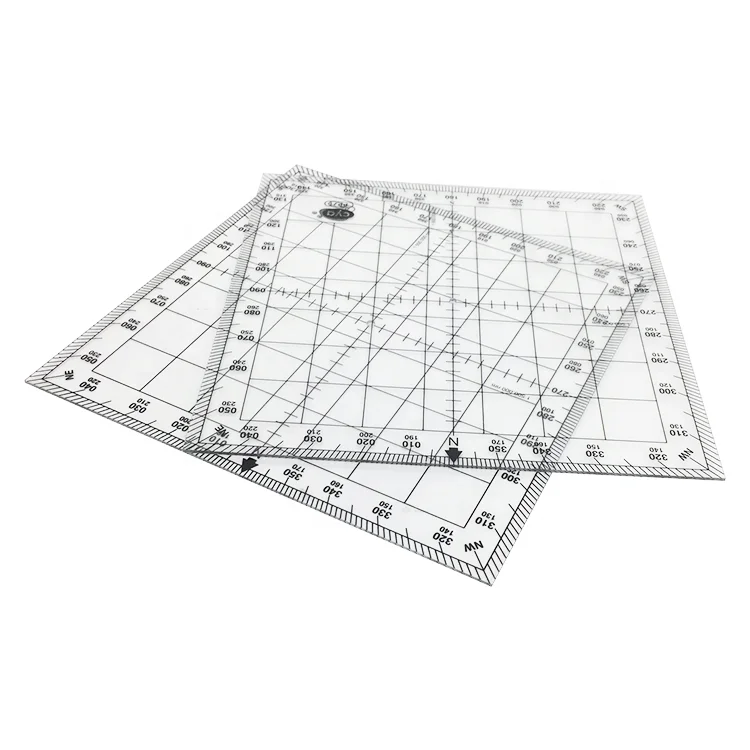 Lexan resin plastic will never warp, melt or break in high temperature environment aviation protractor CSP-1