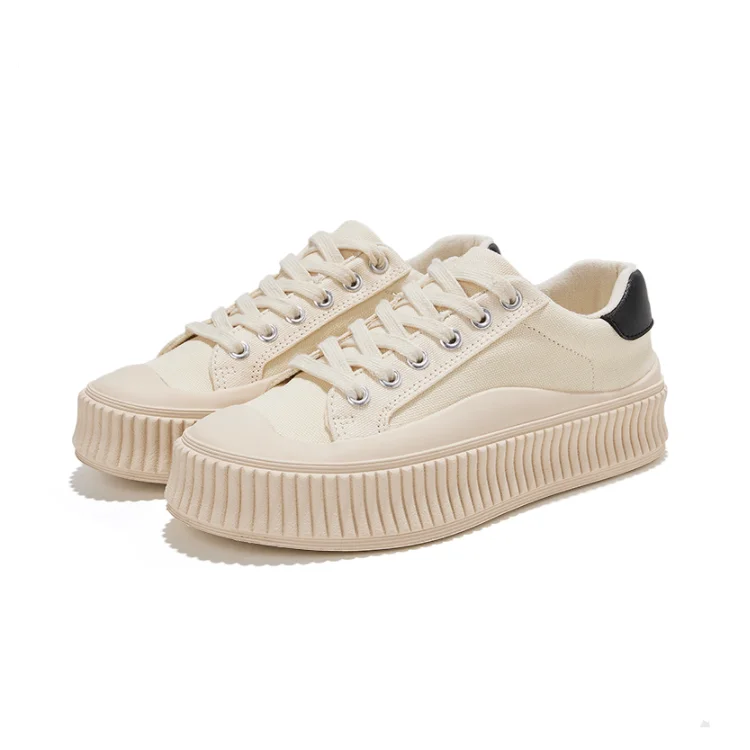 2022 New Trend Thick Bottom Sole Canvas Casual Students Sneaker