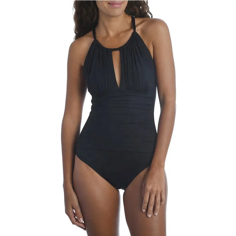 New Product High Neck Ladies Beach Outfit Cross Back Female Swimsuit Women Swim Wear