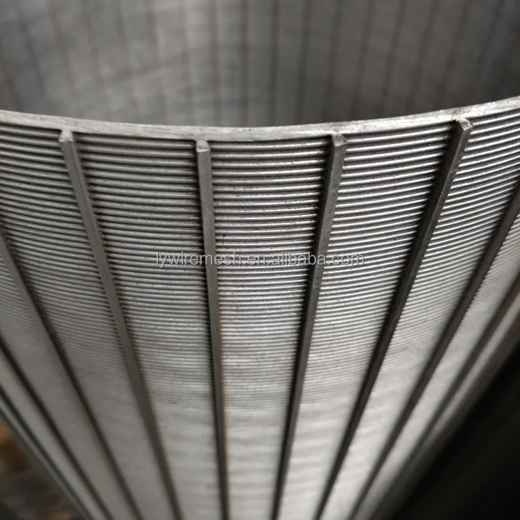 Round wedge screen OD830mm 0.15 0.2mm slotted wedge Johnson screen pipe