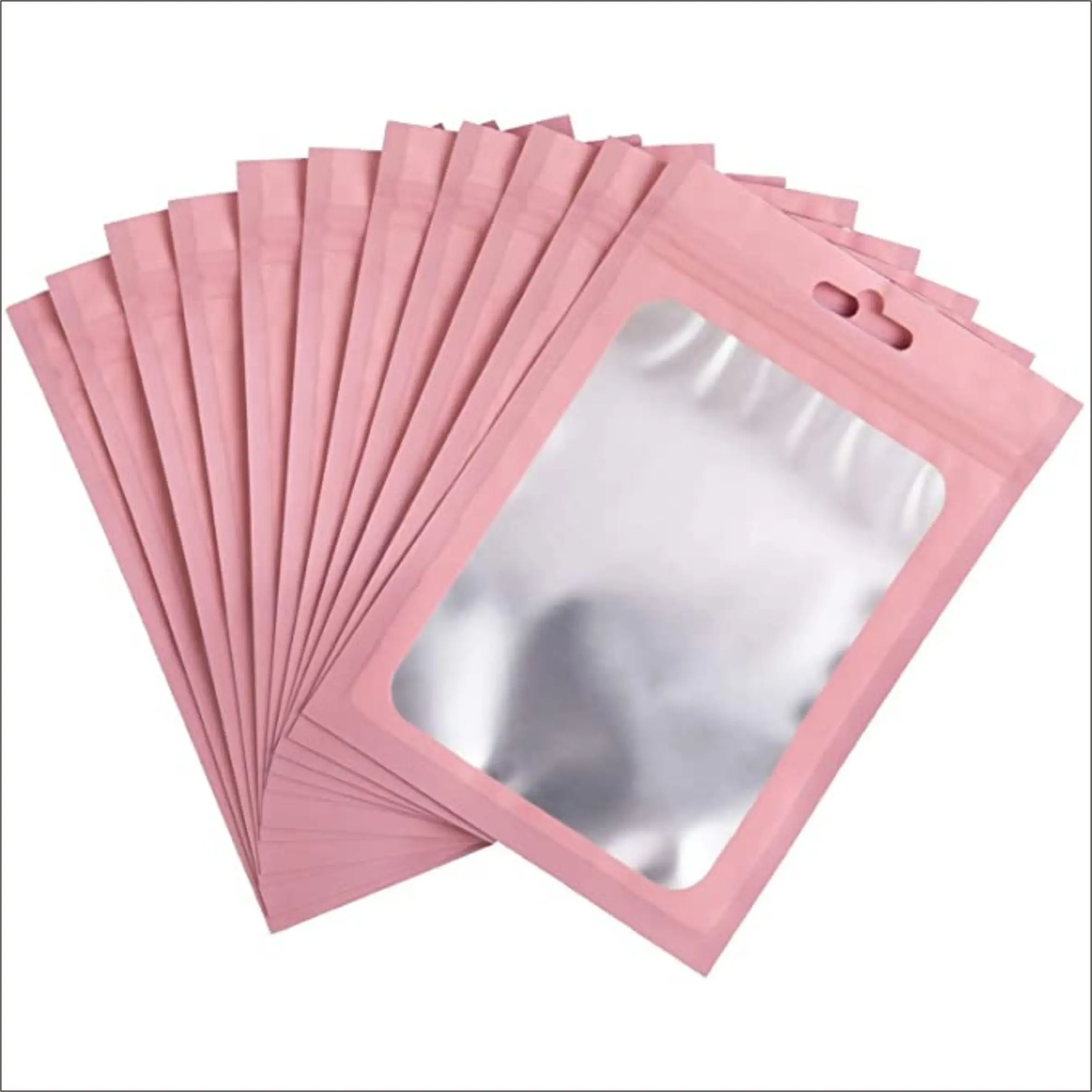 Custom Printing Holographic Mylar Plastic Bags Opp clear Packaging Ziplock Mobile Phone case Bag