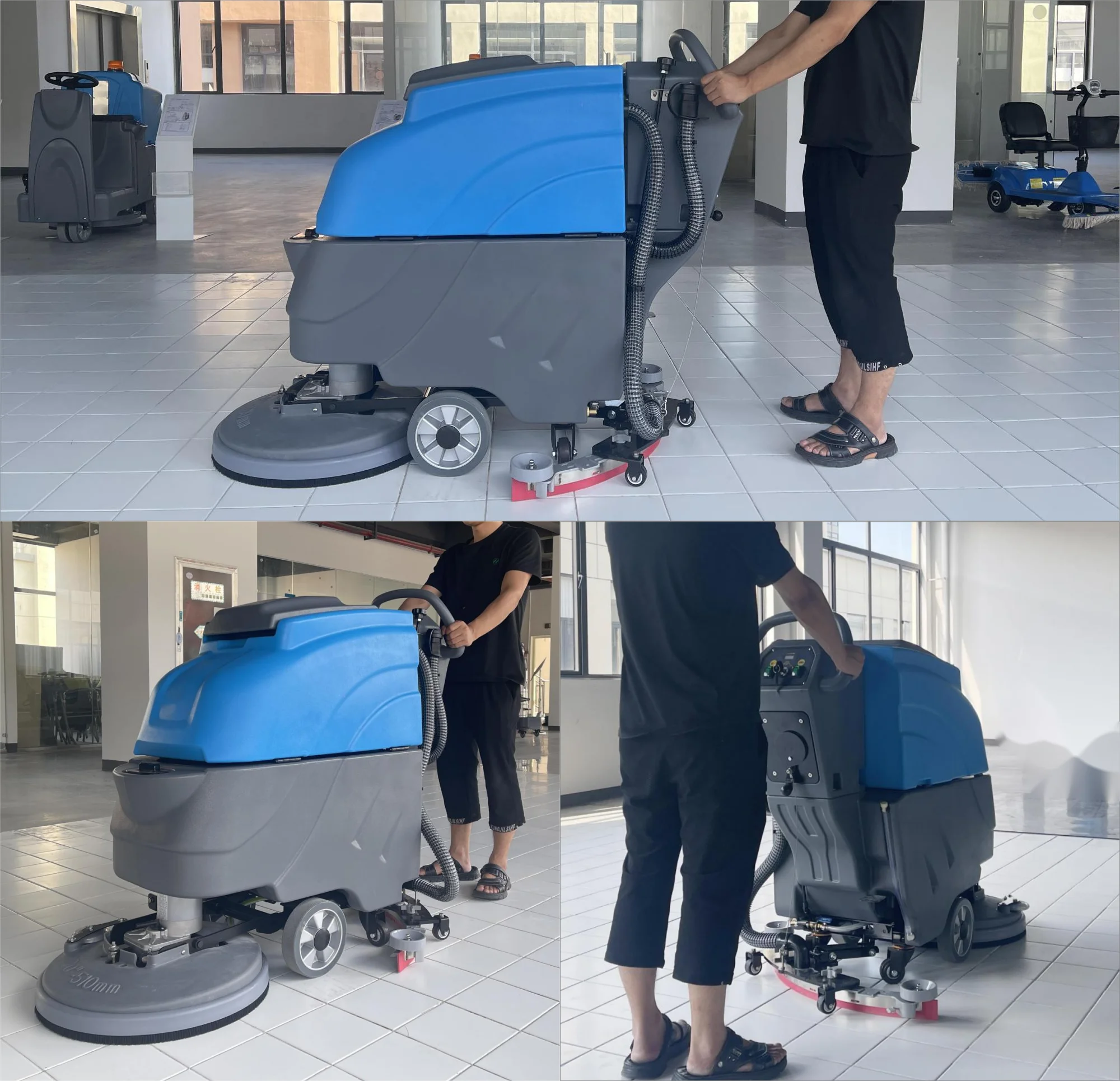IronBee JX60 Best Price Industrial Walk Behind Floor Scrubber Floor Wash marble floor cleaning machine With CE