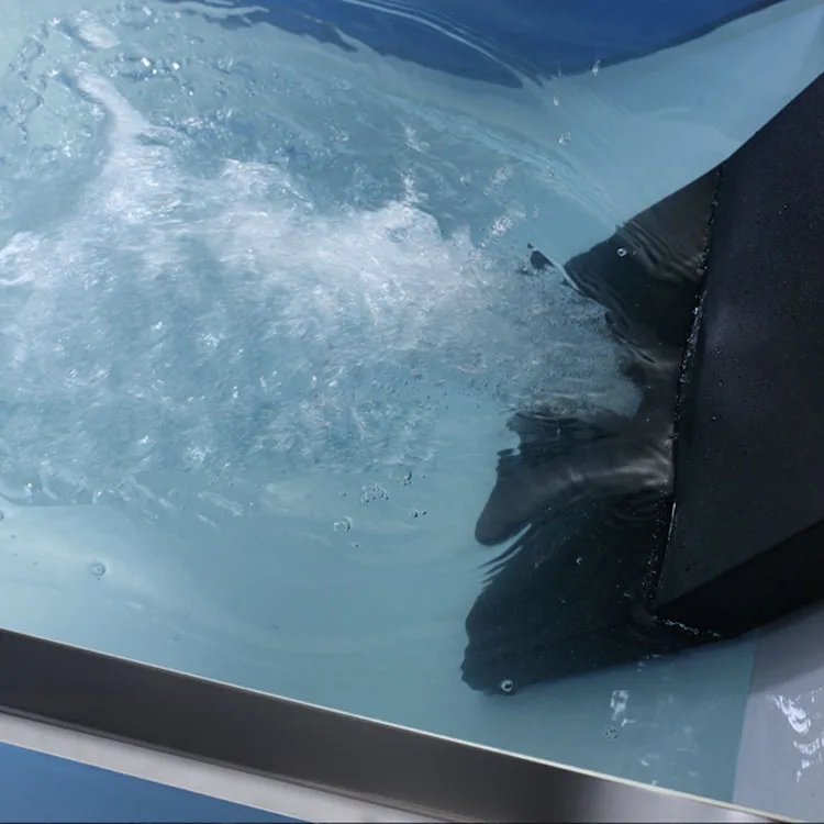 Джакузи массаж спа-ванна акрил большой ванной отеля LED струйного массажа 2 человек Двусторонняя Юбка Ванна гидромассажная на свежем воздухе