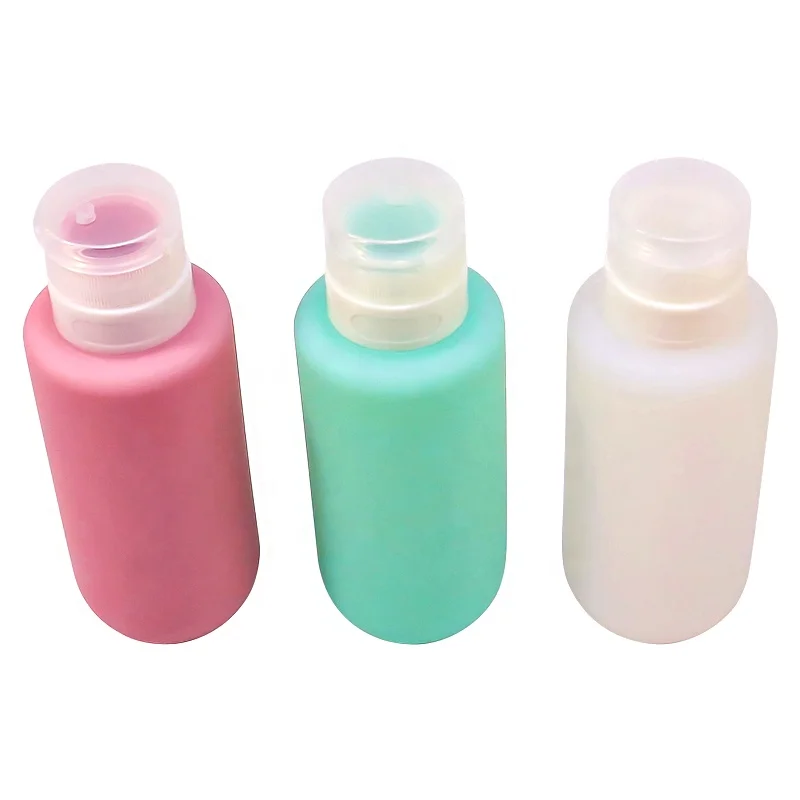 Hot sale leakproof reusable shampoo squeezable travel bottle tubes sauce squeeze bottle silicone travel bottles for toiletries