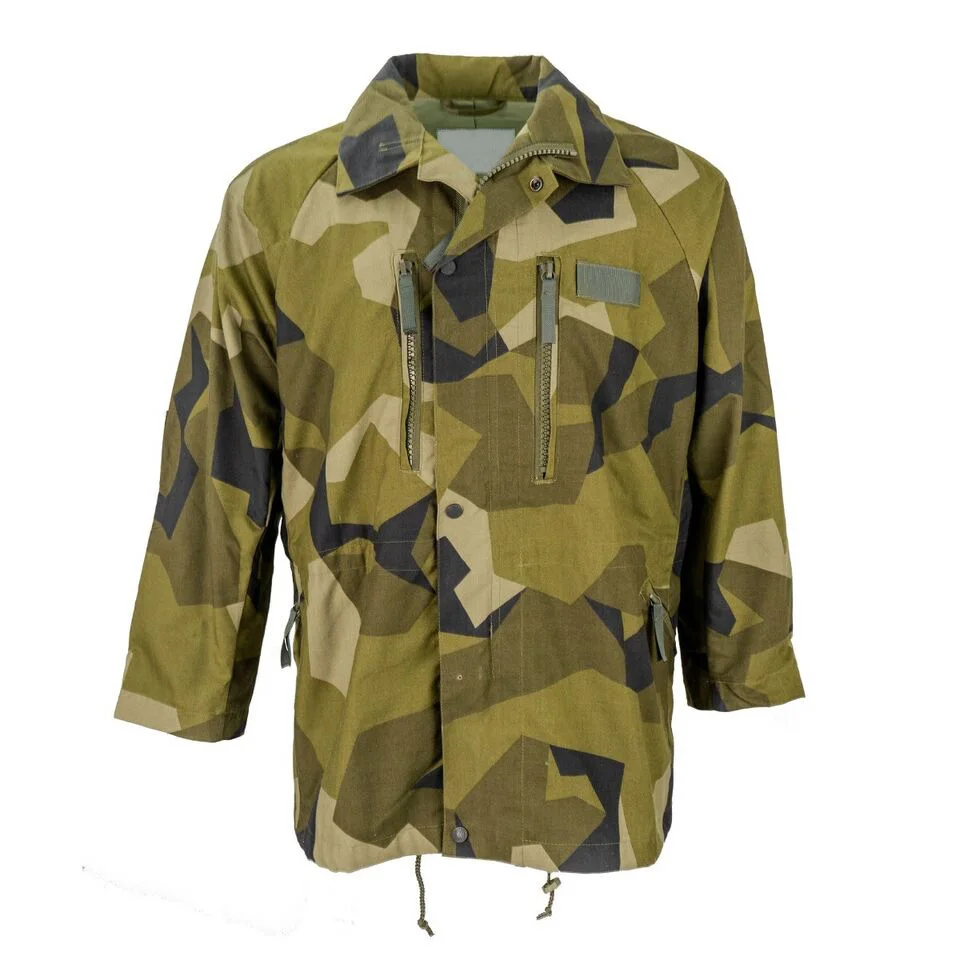 Mens Original Swedish tactical M90 Camouflage Lightweight Jacket Stage performance uniform Film and television props