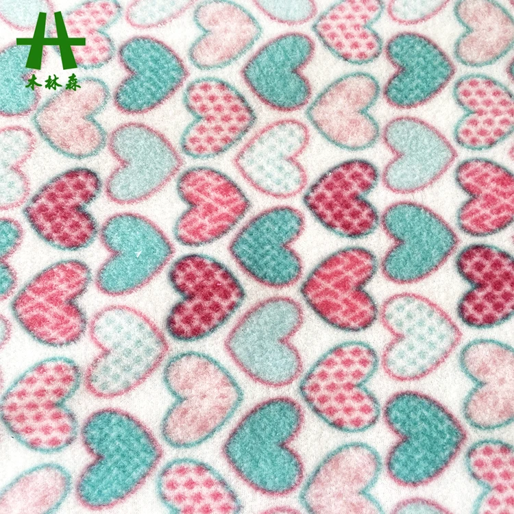 Mulinsen Textile 100% Polyester Printed Double Brushed DTY Polar Fleece Fabric