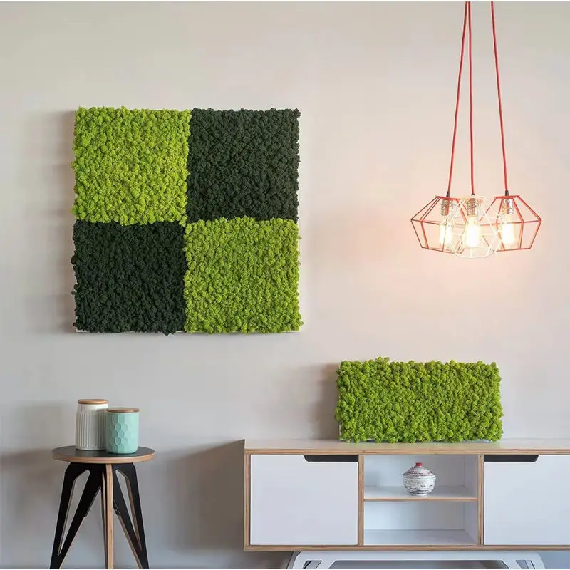 Colorful Artificial Moss Preserved Live decorative  for Landscape wedding Decoration restaurant