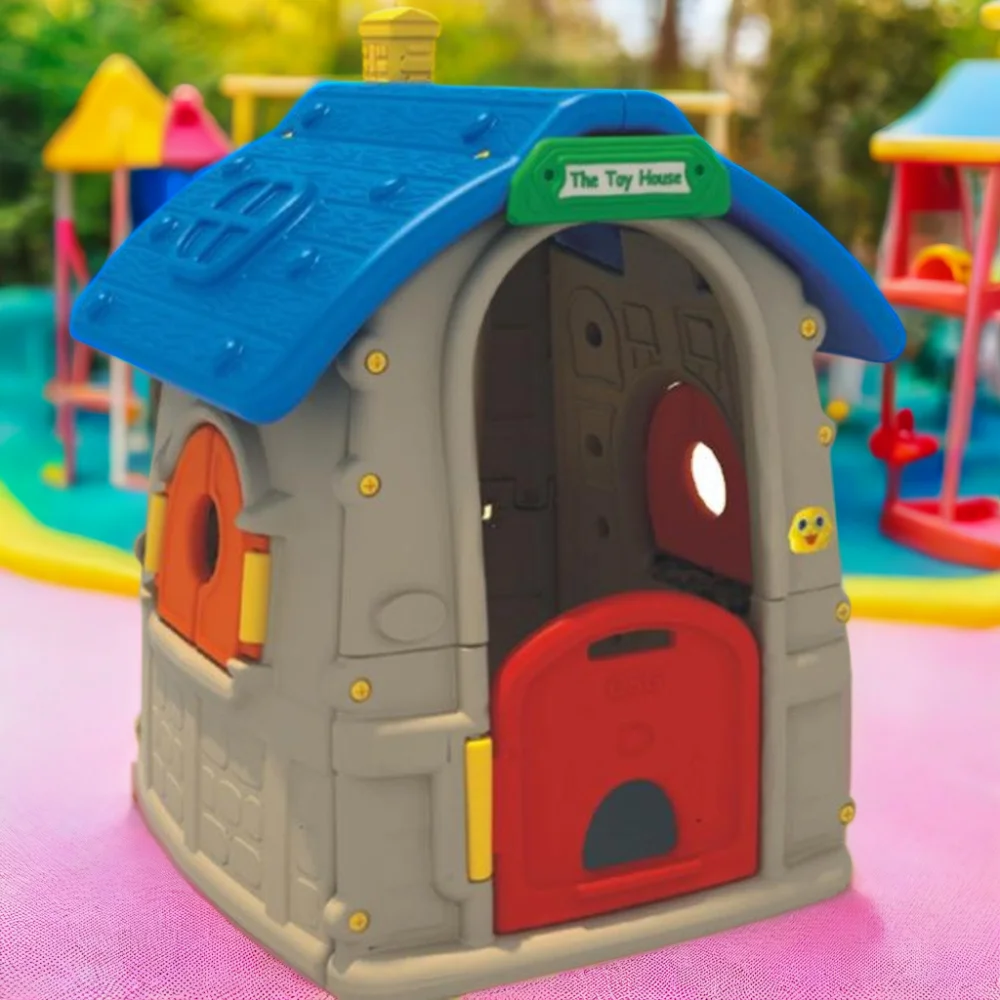 Featured Kids Indoor Playground Garden Play Area Cheap Plastic Doll Houses Indoor and Outdoor PE Playhouses