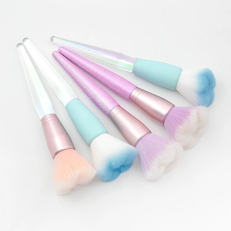 High Quality New Design Soft Brush Hot Sell Single Blue Cute Makeup Brush Custom Logo