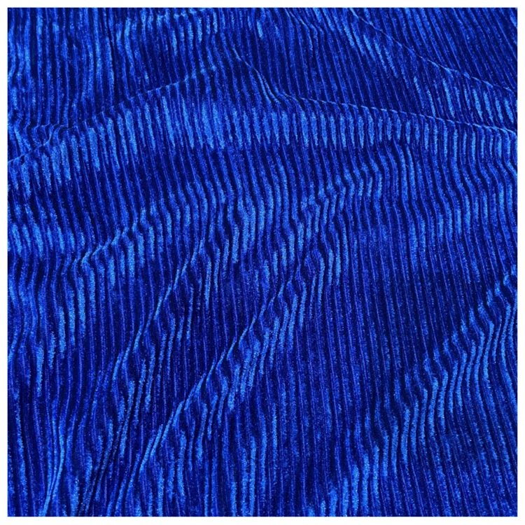 Wholesale Casual Home Leisure Wear Comfortable Multi-Functional Velour Fabric 4-Way Stretch Striped Cloth for Swimwear