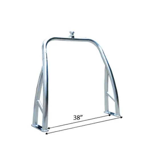 Origin 2.25' Aluminum Tube Polished Ski Tow Bar for Pontoon Boats Skiing Tow Pylon