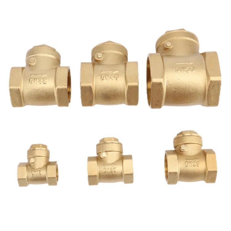 DN15-50 internal thread thickened check valve heavy duty brass horizontal check valve