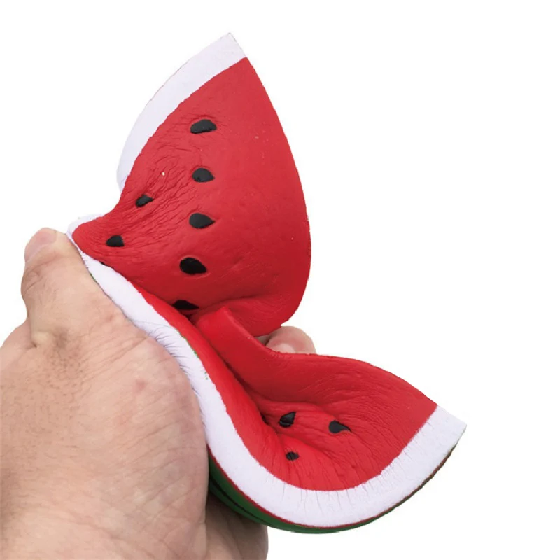 Hot Sell Slow Rising Scent Squishy Toys Soft PU Foam Watermelon Squishy Stress Relief Squeeze Toy for Boys and Girls