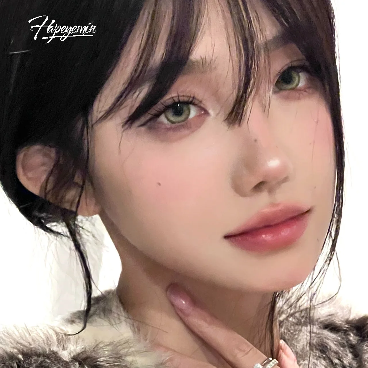 Hapeyemin  contact lenses 1 year new arrival natural eye effect Green Contact Lens private label contact lens