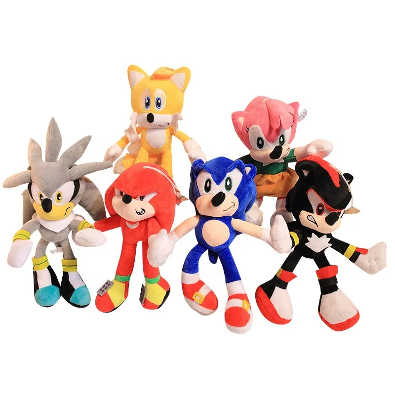  Wholesales Super Sonic Plush Toy the hedgehog Stuffed cartoon Character Doll in