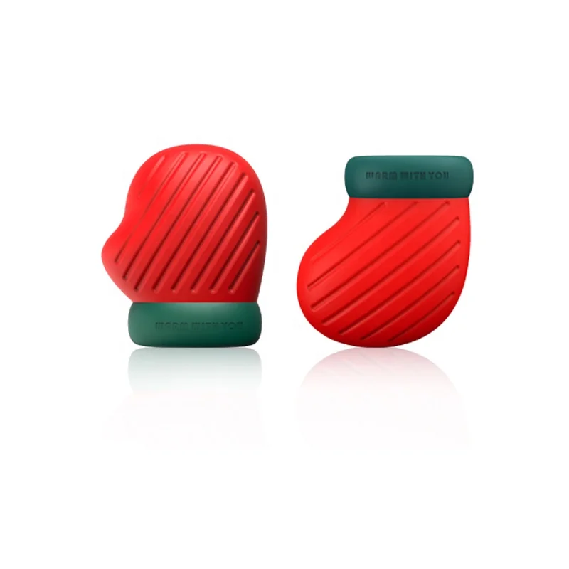 Portable Christmas Craft Microwave Heating Bottle Environmental Silicone Hot Water Bag