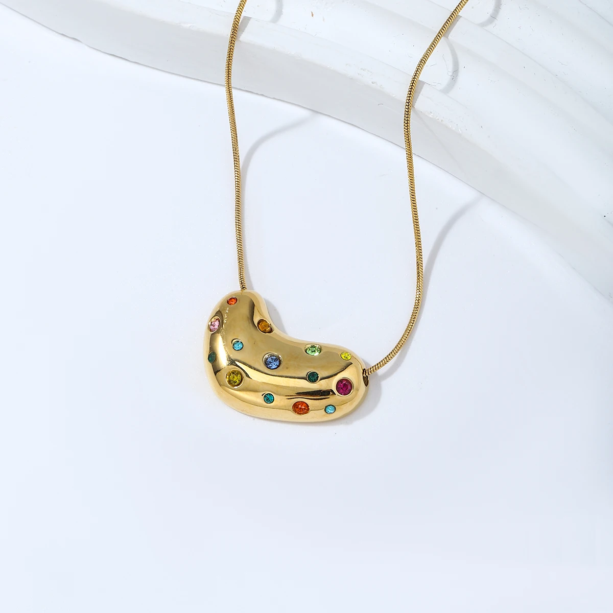 Подвеска-чокер с сердцем