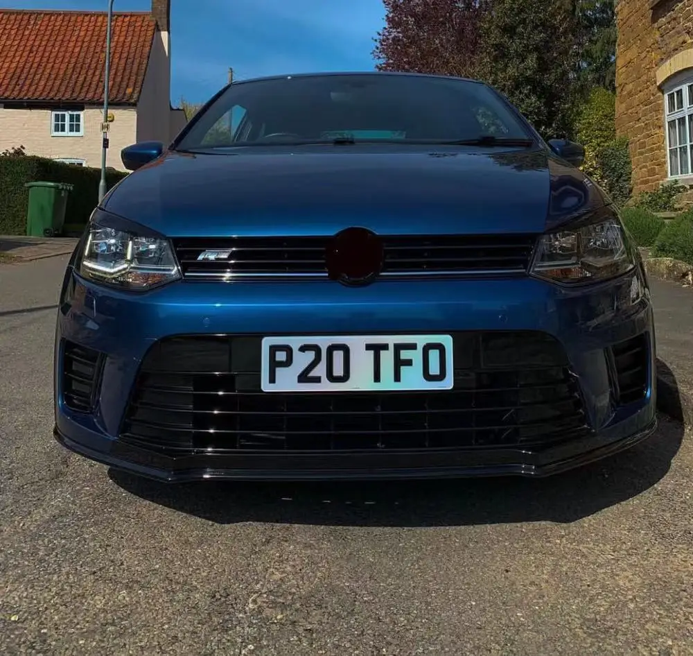 For VW Polo WRC  ABS Bumper Lip Front Shovel Style Body Kit Spoiler parts front bumper