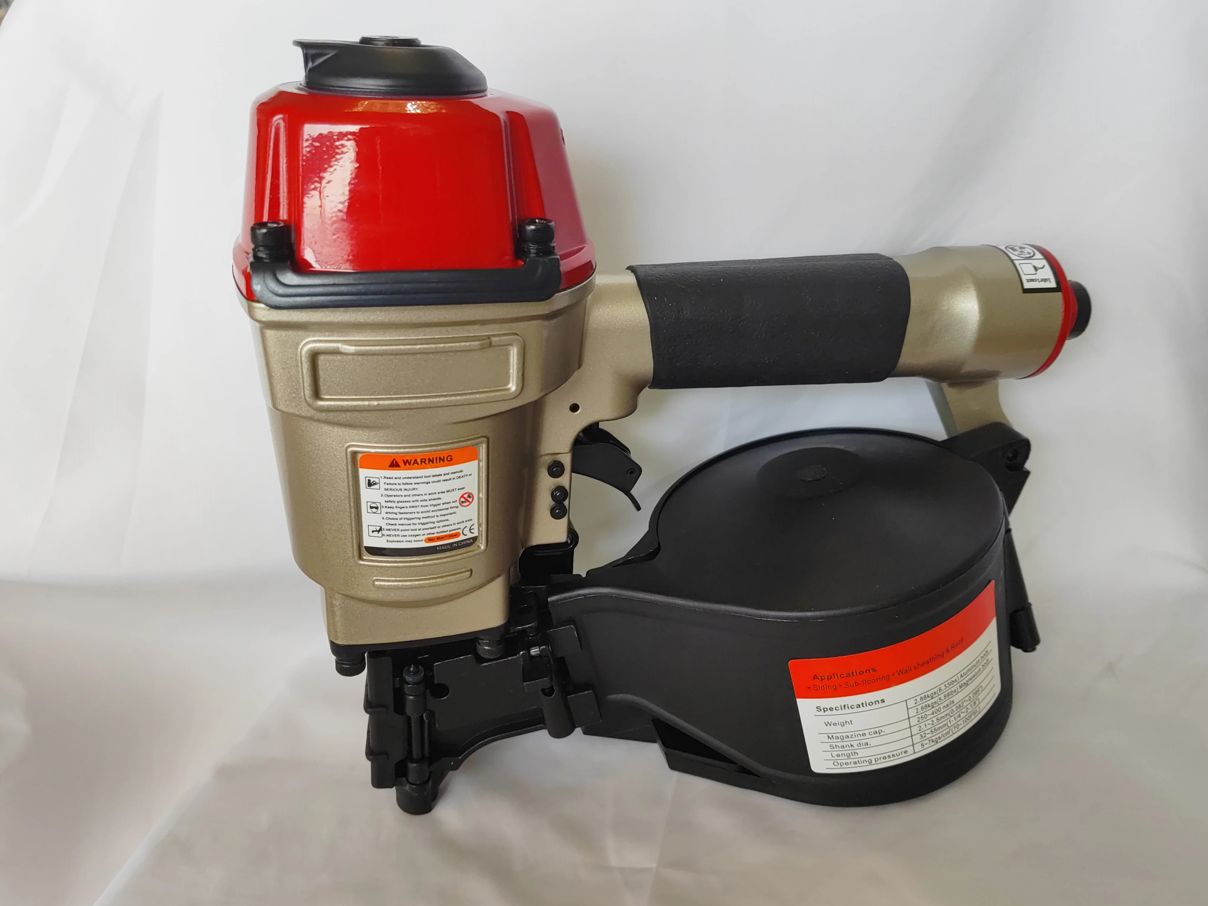 Decorative Coil Nail Machine Gun Cn70 Pneumatic Pallet Air Gun Nail