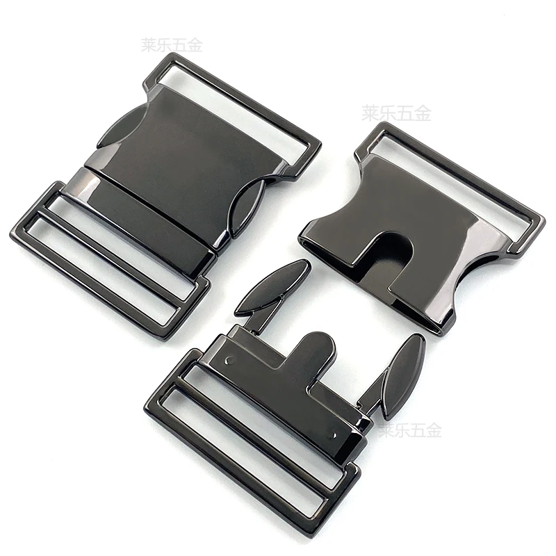 wholesale Metal Men Pin Automatic Side Release Custom zinc alloy Quick Release Clip Black Adjustable Custom Belt Buckle