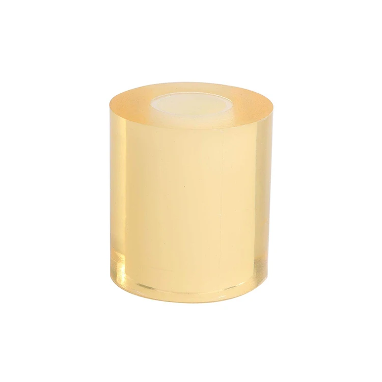 
New Style Gold Colour PVC Film Roll Plastic Clear Self Protection Adhesive Film for Watch 