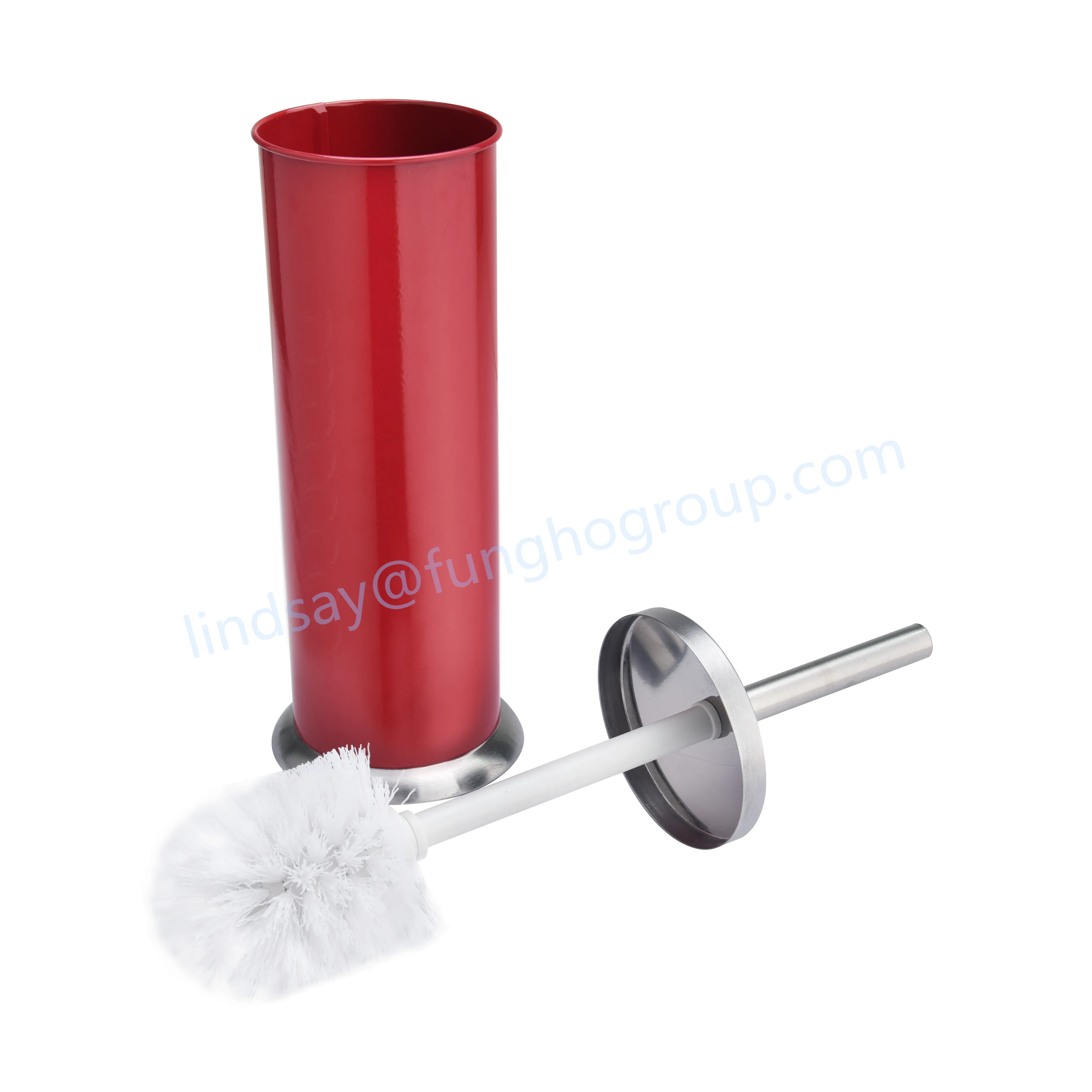
High Quality & Cheap Stainless Steel Floor Powder coated Toilet Brush with Holder and Canister Stand 